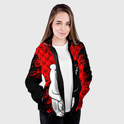 Куртка с капюшоном женская MONOKUMA, цвет: 3D-черный — фото 2