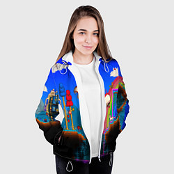 Куртка с капюшоном женская TERRARIA GAME, цвет: 3D-белый — фото 2