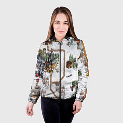Куртка с капюшоном женская Heroes of Might and Magic, цвет: 3D-черный — фото 2