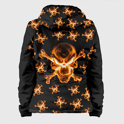 Женская куртка Черепа / 3D-Черный – фото 2