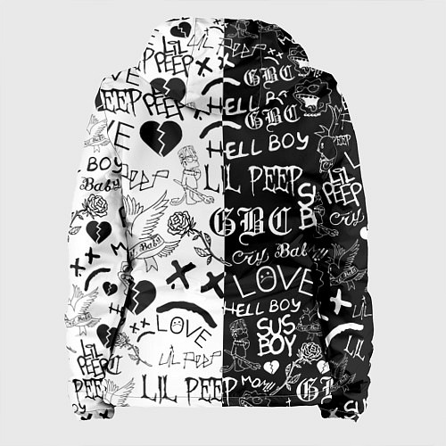 Женская куртка LIL PEEP LOGOBOMBING / 3D-Белый – фото 2