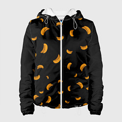 Куртка с капюшоном женская Банана, цвет: 3D-белый
