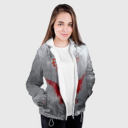 Куртка с капюшоном женская Dragon Age, цвет: 3D-белый — фото 2