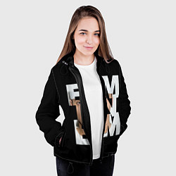 Куртка с капюшоном женская Eminem, цвет: 3D-черный — фото 2