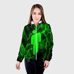 Куртка с капюшоном женская BILLIE EILISH, цвет: 3D-белый — фото 2