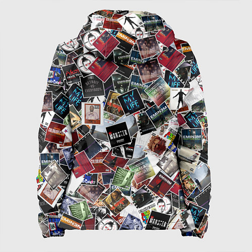 Женская куртка Дискография EMINEM / 3D-Белый – фото 2