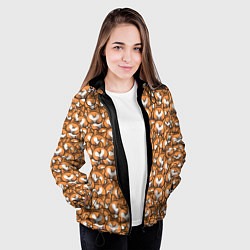 Куртка с капюшоном женская Попки Корги, цвет: 3D-черный — фото 2