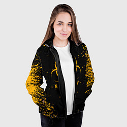 Куртка с капюшоном женская NCoV, цвет: 3D-черный — фото 2