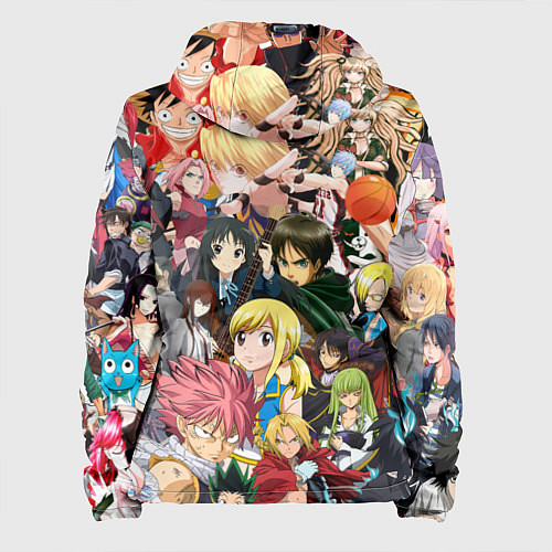 Женская куртка Аниме коллаж / 3D-Белый – фото 2