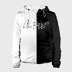 Куртка с капюшоном женская LIL PEEP НА СПИНЕ, цвет: 3D-белый