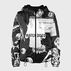 Куртка с капюшоном женская WATCH DOGS 2, цвет: 3D-черный