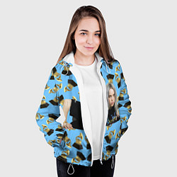 Куртка с капюшоном женская Billie Eilish Grammy, цвет: 3D-белый — фото 2