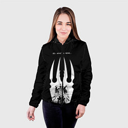 Куртка с капюшоном женская Hollow Knight, цвет: 3D-черный — фото 2