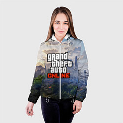 Куртка с капюшоном женская GTA ONLINE, цвет: 3D-белый — фото 2