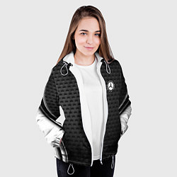 Куртка с капюшоном женская MERCEDES-BENZ, цвет: 3D-белый — фото 2