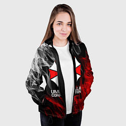 Куртка с капюшоном женская UMBRELLA CORP, цвет: 3D-черный — фото 2