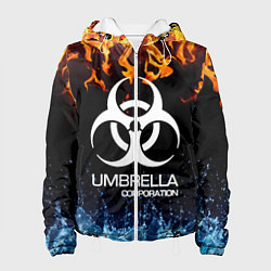 Куртка с капюшоном женская UMBRELLA CORPORATION, цвет: 3D-белый
