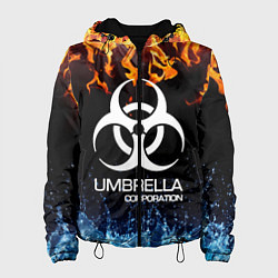 Куртка с капюшоном женская UMBRELLA CORPORATION, цвет: 3D-черный