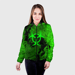 Куртка с капюшоном женская BIOHAZARD, цвет: 3D-черный — фото 2