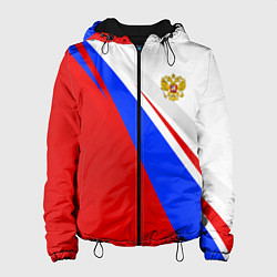 Куртка с капюшоном женская Россия, цвет: 3D-черный