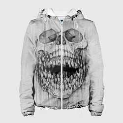 Куртка с капюшоном женская Dentist skull, цвет: 3D-белый