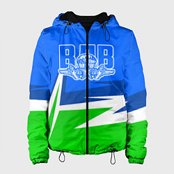 Куртка с капюшоном женская ВДВ, цвет: 3D-черный