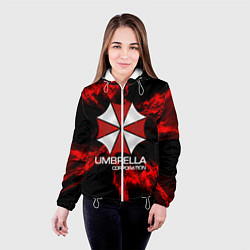Куртка с капюшоном женская UMBRELLA CORP, цвет: 3D-белый — фото 2