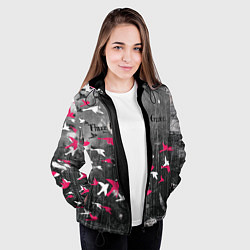 Куртка с капюшоном женская Three Days Grace art, цвет: 3D-черный — фото 2