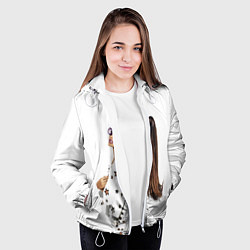 Куртка с капюшоном женская ARIANA GRANDE, цвет: 3D-белый — фото 2