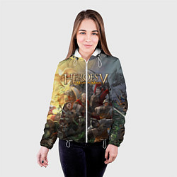 Куртка с капюшоном женская Heroes of Might and Magic, цвет: 3D-белый — фото 2