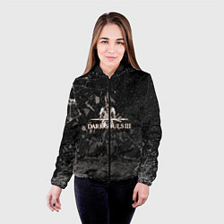 Куртка с капюшоном женская DARK SOULS, цвет: 3D-черный — фото 2