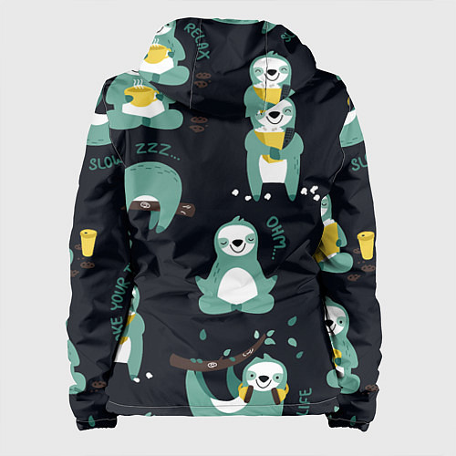 Женская куртка Ленивцы / 3D-Черный – фото 2