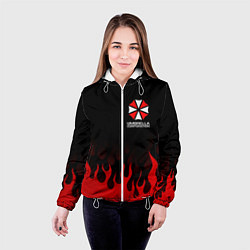 Куртка с капюшоном женская UMBRELLA CORPORATION, цвет: 3D-белый — фото 2