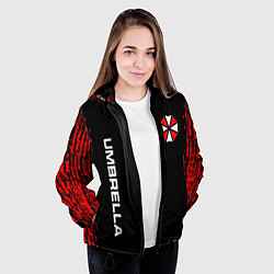 Куртка с капюшоном женская UMBRELLA CORPORATION, цвет: 3D-черный — фото 2