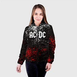Куртка с капюшоном женская AC DC, цвет: 3D-черный — фото 2