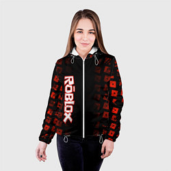 Куртка с капюшоном женская Roblox, цвет: 3D-белый — фото 2