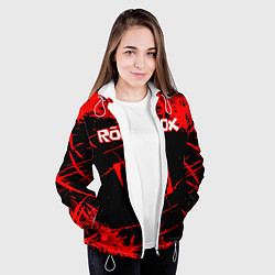 Куртка с капюшоном женская ROBLOX, цвет: 3D-белый — фото 2