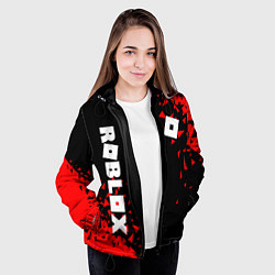 Куртка с капюшоном женская ROBLOX, цвет: 3D-черный — фото 2