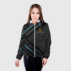 Куртка с капюшоном женская PORSCHE, цвет: 3D-белый — фото 2