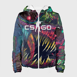 Куртка с капюшоном женская CS GO Hyper Beast, цвет: 3D-белый
