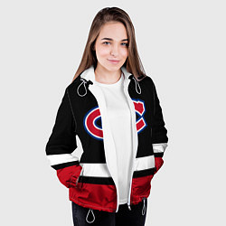 Куртка с капюшоном женская Монреаль Канадиенс, цвет: 3D-белый — фото 2