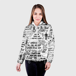 Куртка с капюшоном женская МУЗЫКА БИЛЛИ АЙЛИШ, цвет: 3D-белый — фото 2