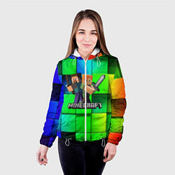 Куртка с капюшоном женская MINECRAFT, цвет: 3D-белый — фото 2