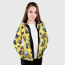 Куртка с капюшоном женская MINECRAFT, цвет: 3D-черный — фото 2