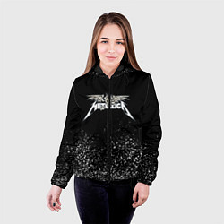 Куртка с капюшоном женская Металлика Metallica, цвет: 3D-черный — фото 2
