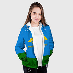 Куртка с капюшоном женская Воздушно - десантные войска, цвет: 3D-белый — фото 2