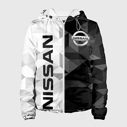 Куртка с капюшоном женская NISSAN, цвет: 3D-белый