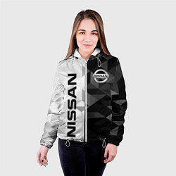 Куртка с капюшоном женская NISSAN, цвет: 3D-белый — фото 2