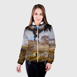 Куртка с капюшоном женская ВЕДЬМАК, цвет: 3D-белый — фото 2