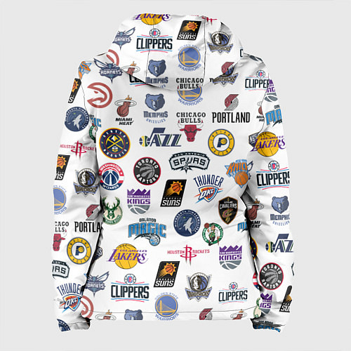 Женская куртка NBA Pattern / 3D-Белый – фото 2